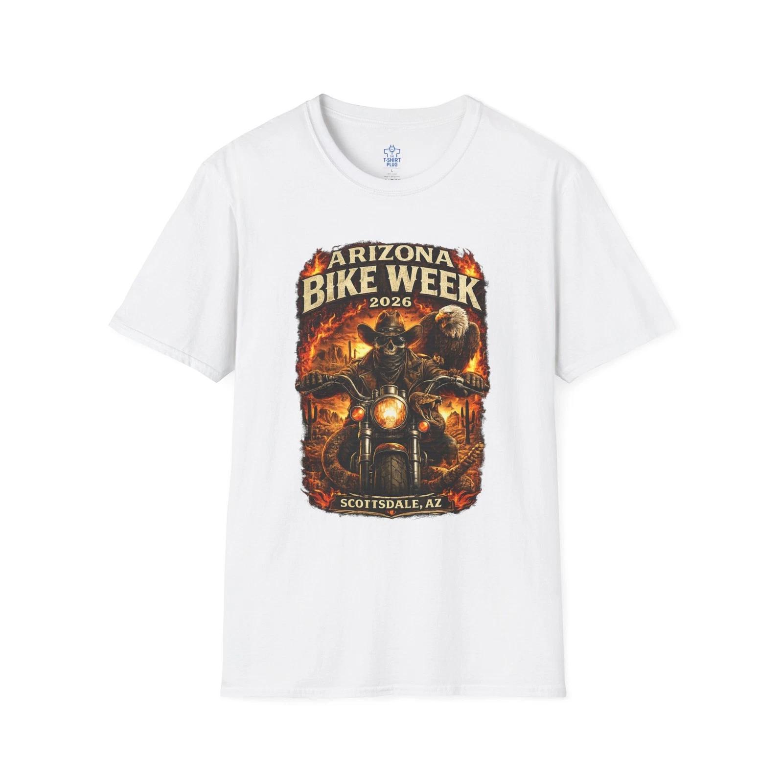 Arizona Bike Week Skeleton and Eagle Unisex Softstyle T shirt 4XL
Arizona Bike Week Skeleton and Eagle Unisex Softstyle T shirt 4XL