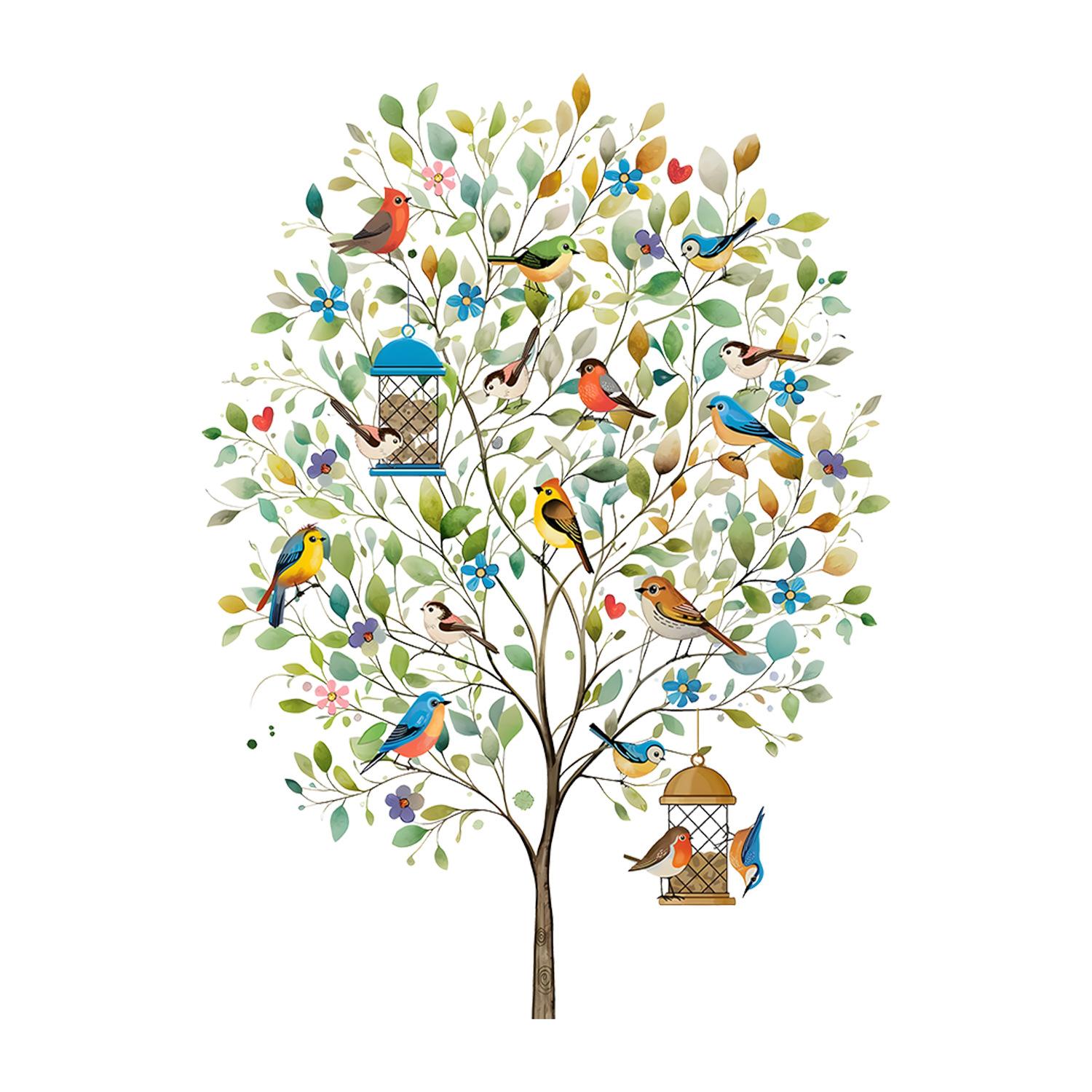 Fresh Floral Bird Tree Wall Sticker Self-Adhesive Waterproof Removable Living Room Bedroom Kids Room Home Decor Art 29x68cm*2pcs різнокольоровий
Fresh Floral Bird Tree Wall Sticker Self-Adhesive Waterproof Removable Living Room Bedroom Kids Room Home Decor Art 29x68cm*2pcs різнокольоровий