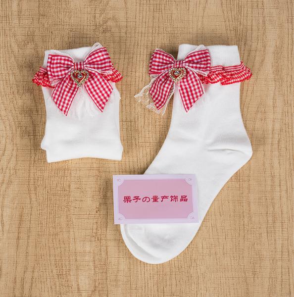 Strawberry Plaid Lace Socks Cotton Calf Socks Japanese Lolita Girl Cute Bow Socks One Size
Strawberry Plaid Lace Socks Cotton Calf Socks Japanese Lolita Girl Cute Bow Socks One Size