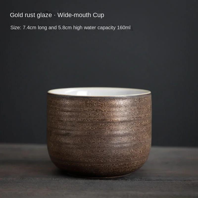 Chinese Gilding Rust Glaze Master Cup Household Ceramic Fambe Single Cup Vintage Tea Cup Personal Cup Tea Cup Bowl Teacups 200ml
Chinese Gilding Rust Glaze Master Cup Household Ceramic Fambe Single Cup Vintage Tea Cup Personal Cup Tea Cup Bowl Teacups 200ml