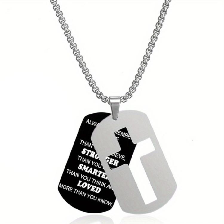 Unisex Titanium Steel Crucifix Necklace Skin Friendly Design Bible Verse Neckchain Religious Jewelry Piece
Unisex Titanium Steel Crucifix Necklace Skin Friendly Design Bible Verse Neckchain Religious Jewelry Piece