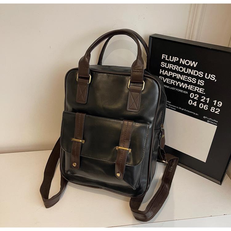 Fashi Women Travel Backpacks Casual College Student Computer Pack Korean Persality Male Retro Large Capacity PU School Bag 26X32X11cm чорний
Fashi Women Travel Backpacks Casual College Student Computer Pack Korean Persality Male Retro Large Capacity PU School Bag 26X32X11cm чорний