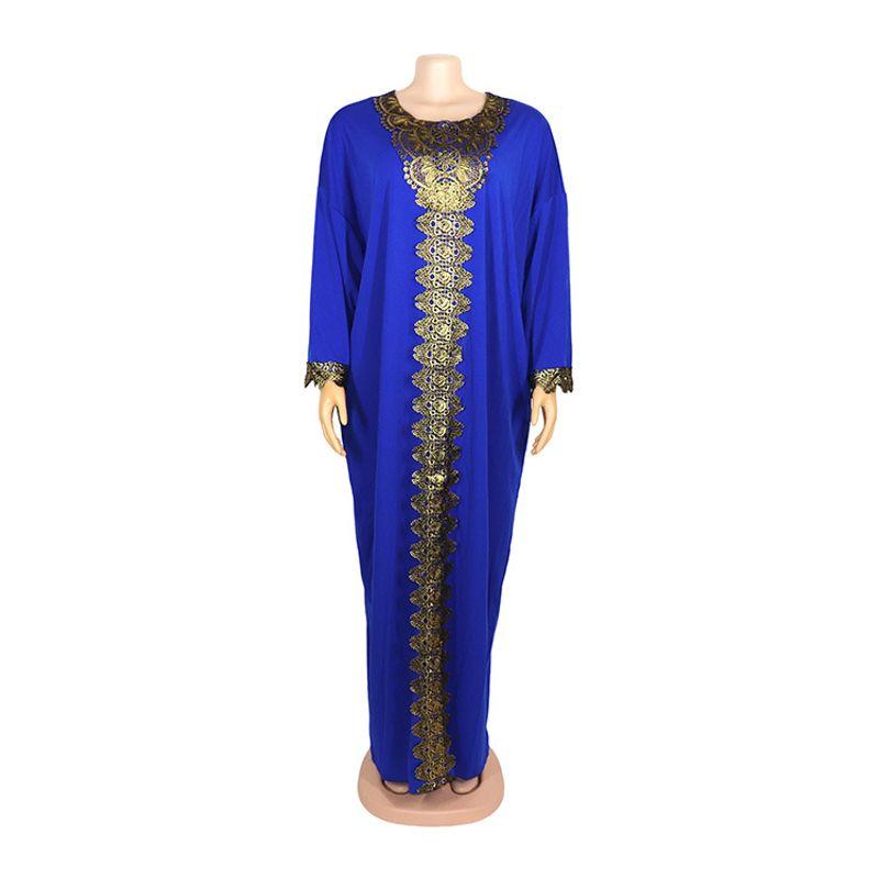 New African Elegant Women s Clothing Elastic Fabric Indonesia Djellaba round Neck Loose Southeast Asia Dress Dress Navy Free size
New African Elegant Women s Clothing Elastic Fabric Indonesia Djellaba round Neck Loose Southeast Asia Dress Dress Navy Free size