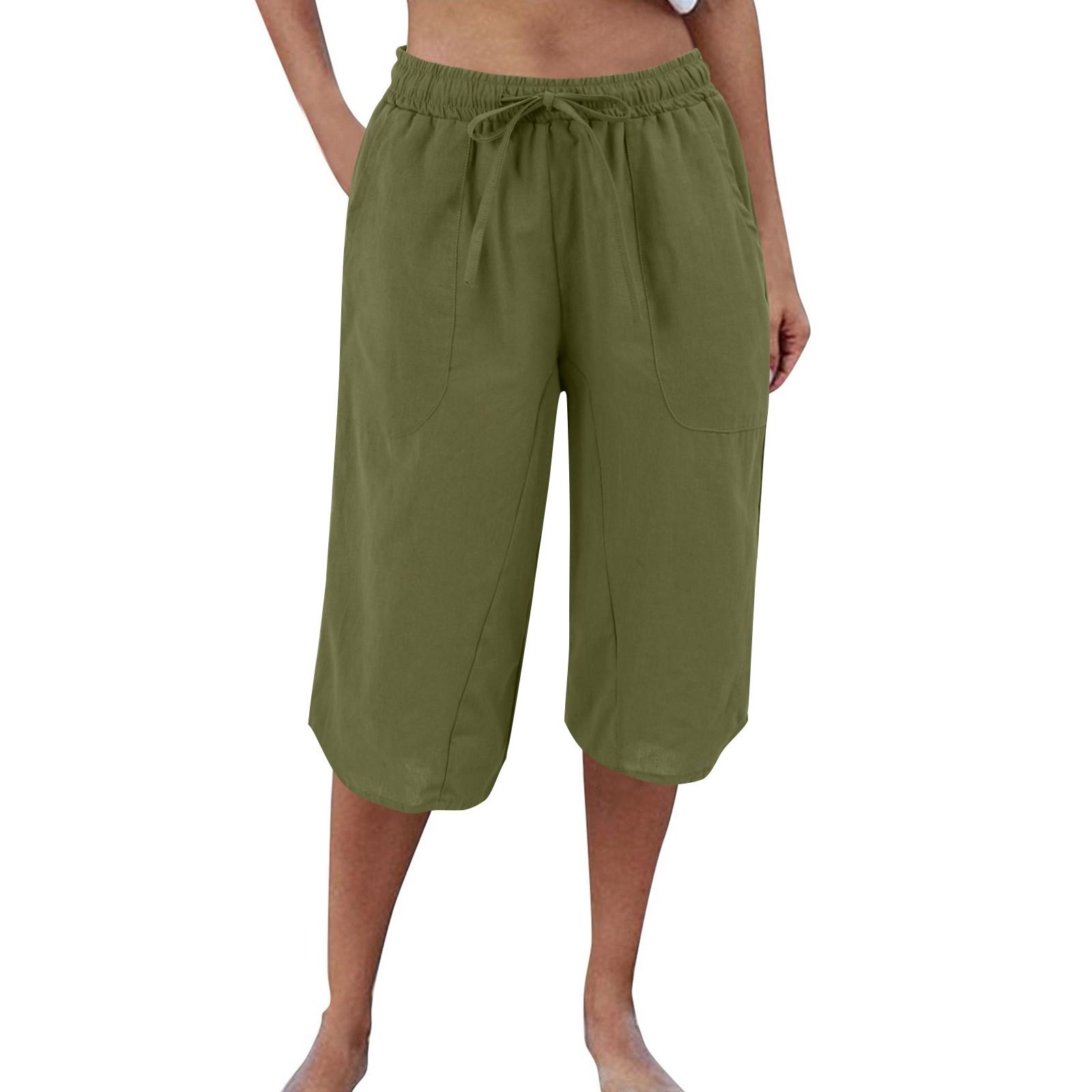 Женские повседневные брюки из хлопка и пеньки с высокой талией и широкими штанинами на шнурке L армия зеленый
Женские повседневные брюки из хлопка и пеньки с высокой талией и широкими штанинами на шнурке L армия зеленый