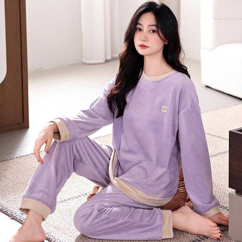 Pajamas Women S Autumn And Winter Island Velvet Women S Warm Thin Spring And Autumn Women S Coral Velvet Thin Velvet Winter Homewear Set 3XL
Pajamas Women S Autumn And Winter Island Velvet Women S Warm Thin Spring And Autumn Women S Coral Velvet Thin Velvet Winter Homewear Set 3XL