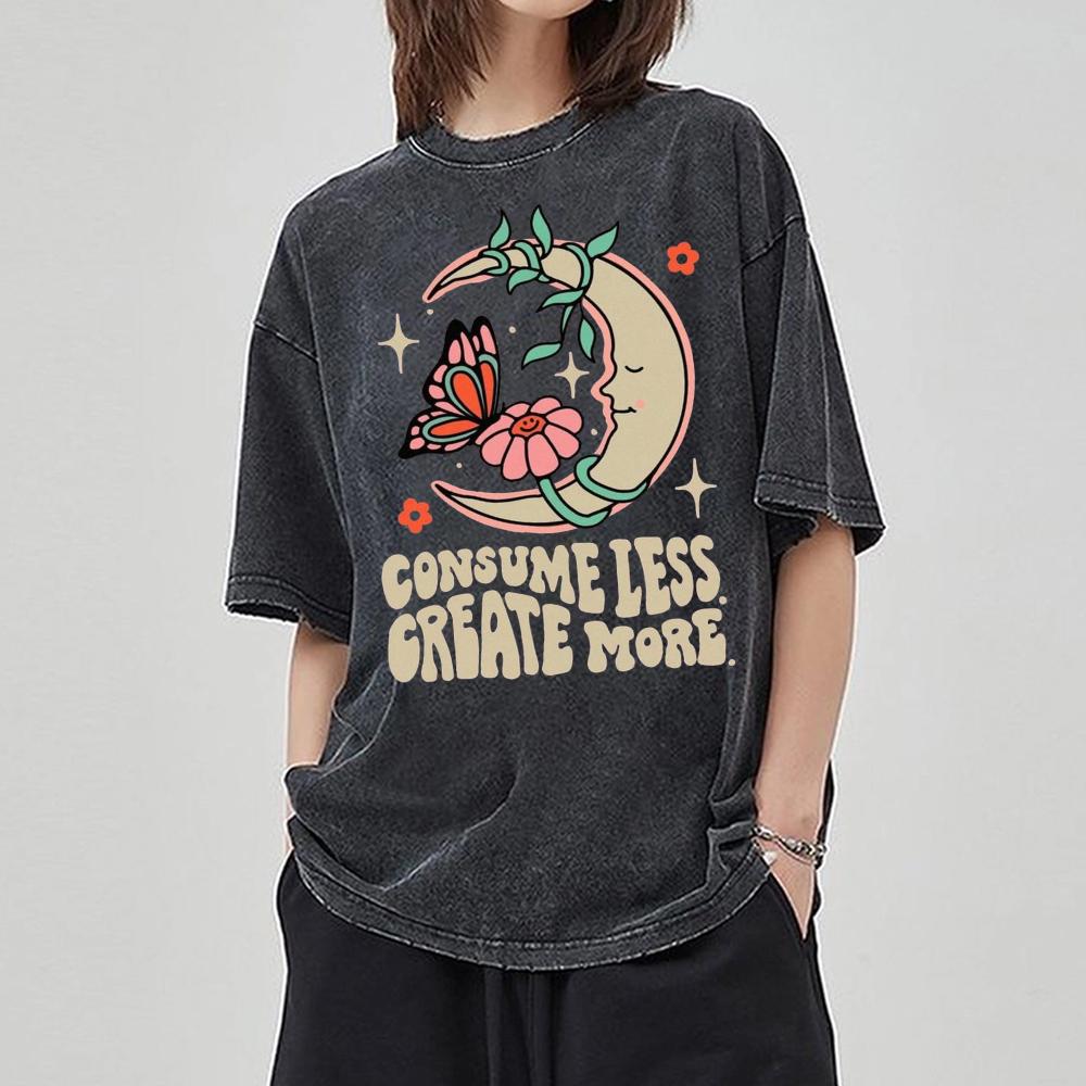 Neutral Style T-shirt Fashion Women s Short Sleeve To Do Old Loose Fabric Moon Butterfly Print Street Hip-Hop Style 3XL
Neutral Style T-shirt Fashion Women s Short Sleeve To Do Old Loose Fabric Moon Butterfly Print Street Hip-Hop Style 3XL