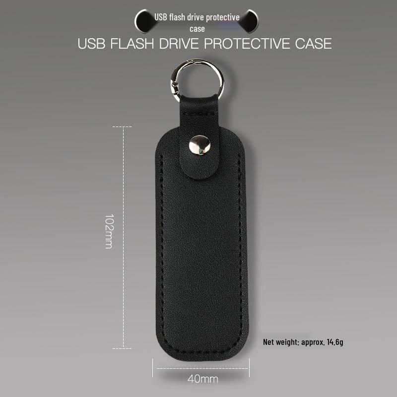 Portable Leather Keychain U Disk Case - Drop-Proof, Anti-Lost, Mini Storage Sleeve
Portable Leather Keychain U Disk Case - Drop-Proof, Anti-Lost, Mini Storage Sleeve