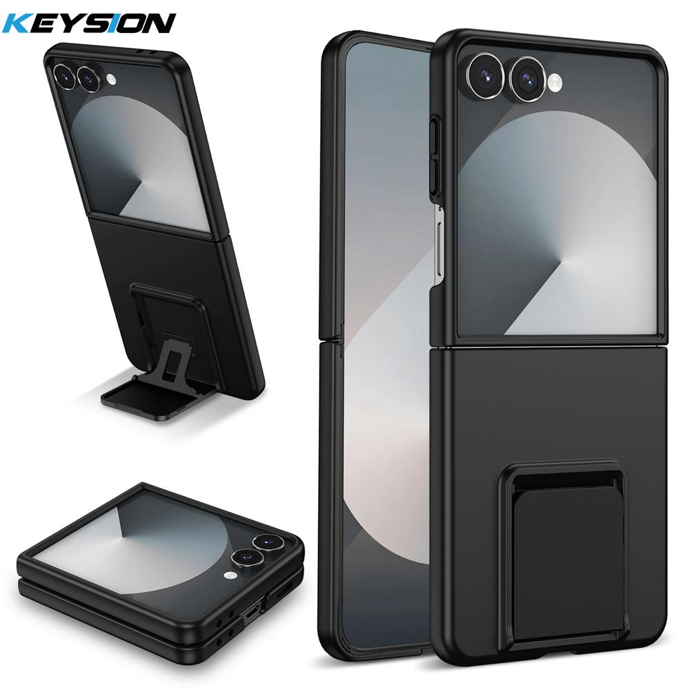 KEYSION Luxury Upright Live Stand Case for Samsung Galaxy Z Flip 7 5G Hard PC Shockproof Phone Back Cover for Galaxy Z Flip 7 5G for Galaxy Z Flip 7 чорний
KEYSION Luxury Upright Live Stand Case for Samsung Galaxy Z Flip 7 5G Hard PC Shockproof Phone Back Cover for Galaxy Z Flip 7 5G for Galaxy Z Flip 7 чорний