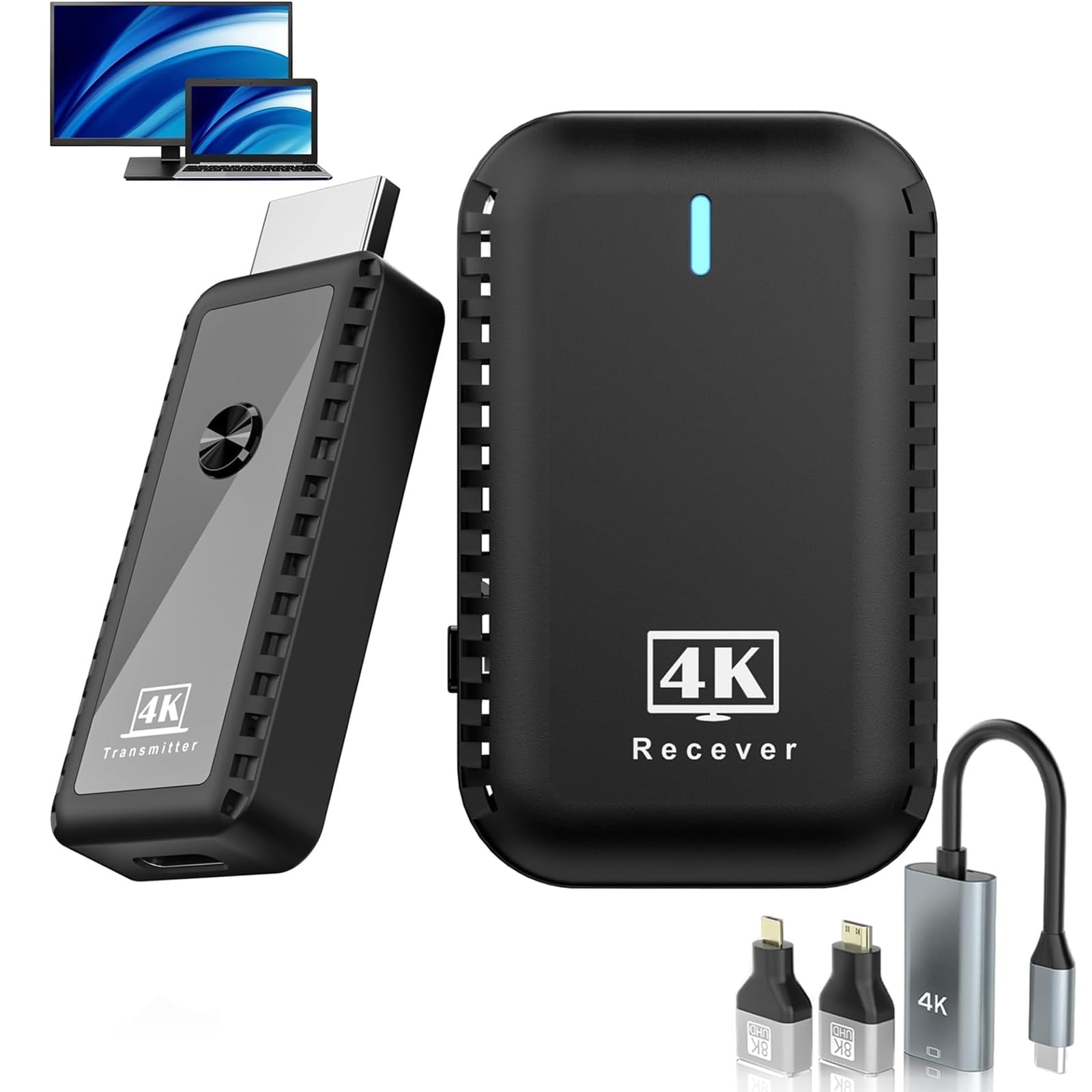 4K Wireless HDMI Простой беспроводной беспроводной дисплей HDMI 30 м Стабильная передача данных Настройки WIFI Синхронизация видео и звука Совместимость с
4K Wireless HDMI Простой беспроводной беспроводной дисплей HDMI 30 м Стабильная передача данных Настройки WIFI Синхронизация видео и звука Совместимость с