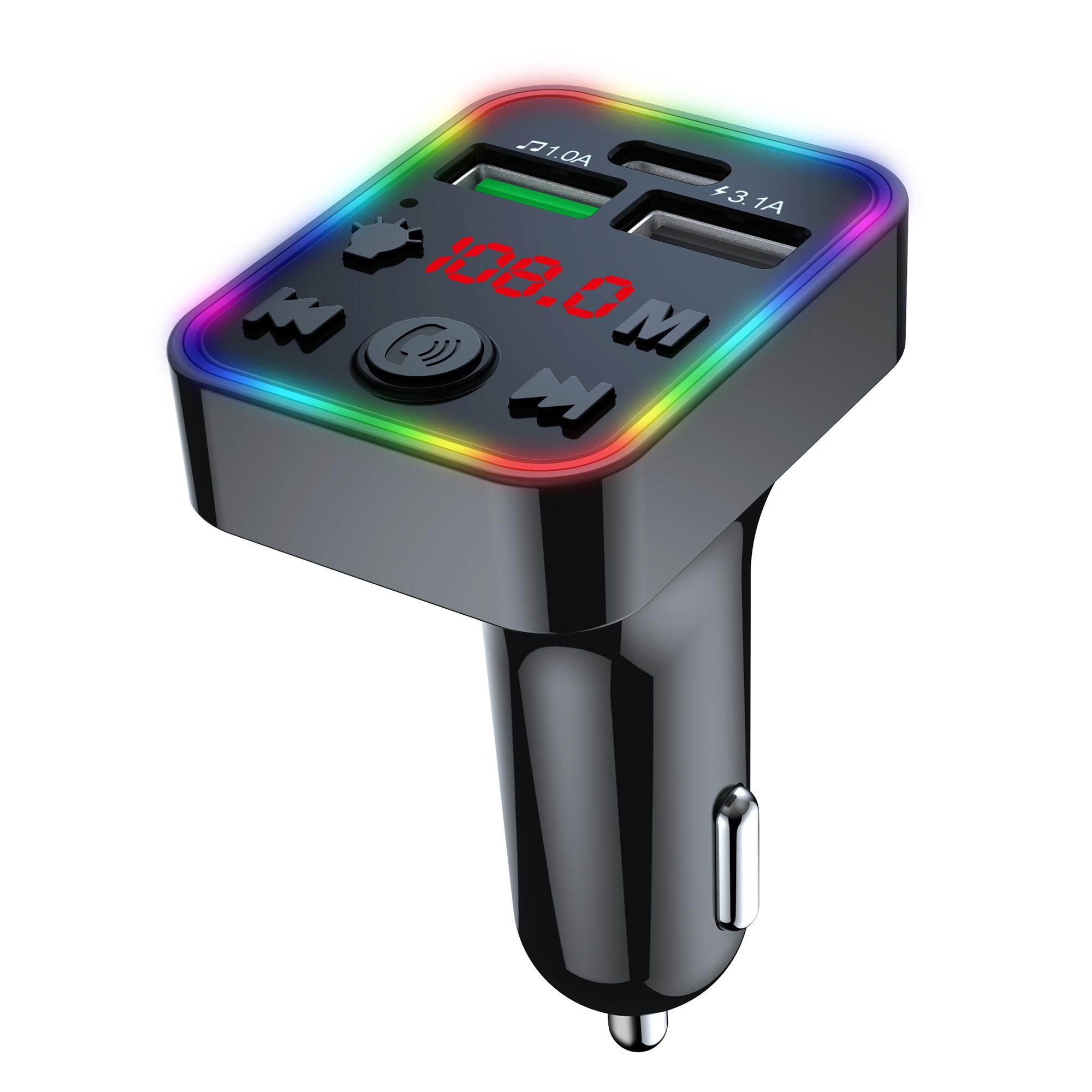 F22 7-Colors LED Wireless Car MP3 Player FM Dual USB Car Charger Smart Bluetooth-compatible Calling Car Audio Device Type A
F22 7-Colors LED Wireless Car MP3 Player FM Dual USB Car Charger Smart Bluetooth-compatible Calling Car Audio Device Type A