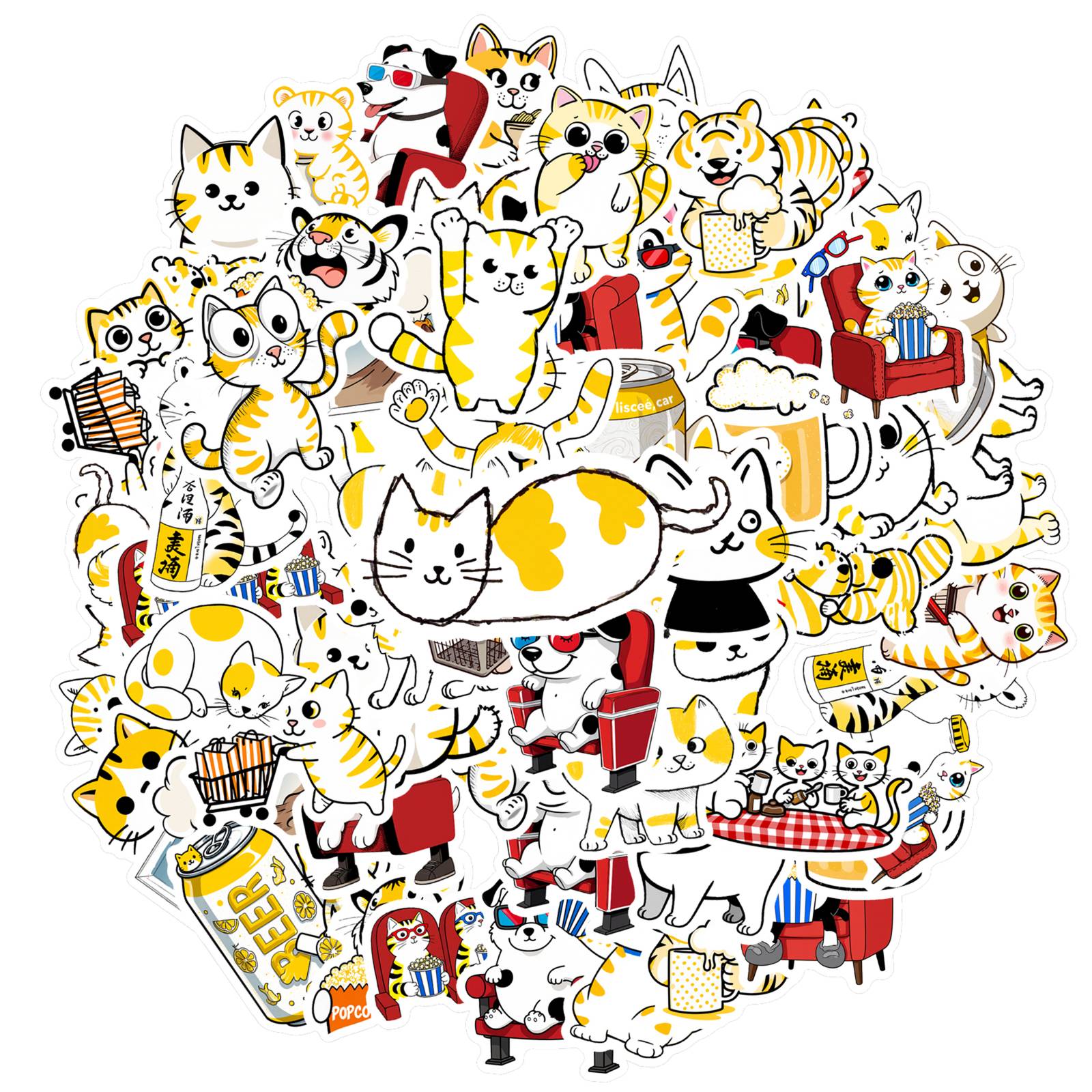 35pcs-50pcs Whimsical Stickers Playful Tiger Stickers Animal Stickers For Laptop Luggage Scrapbook Diary Sticker
35pcs-50pcs Whimsical Stickers Playful Tiger Stickers Animal Stickers For Laptop Luggage Scrapbook Diary Sticker