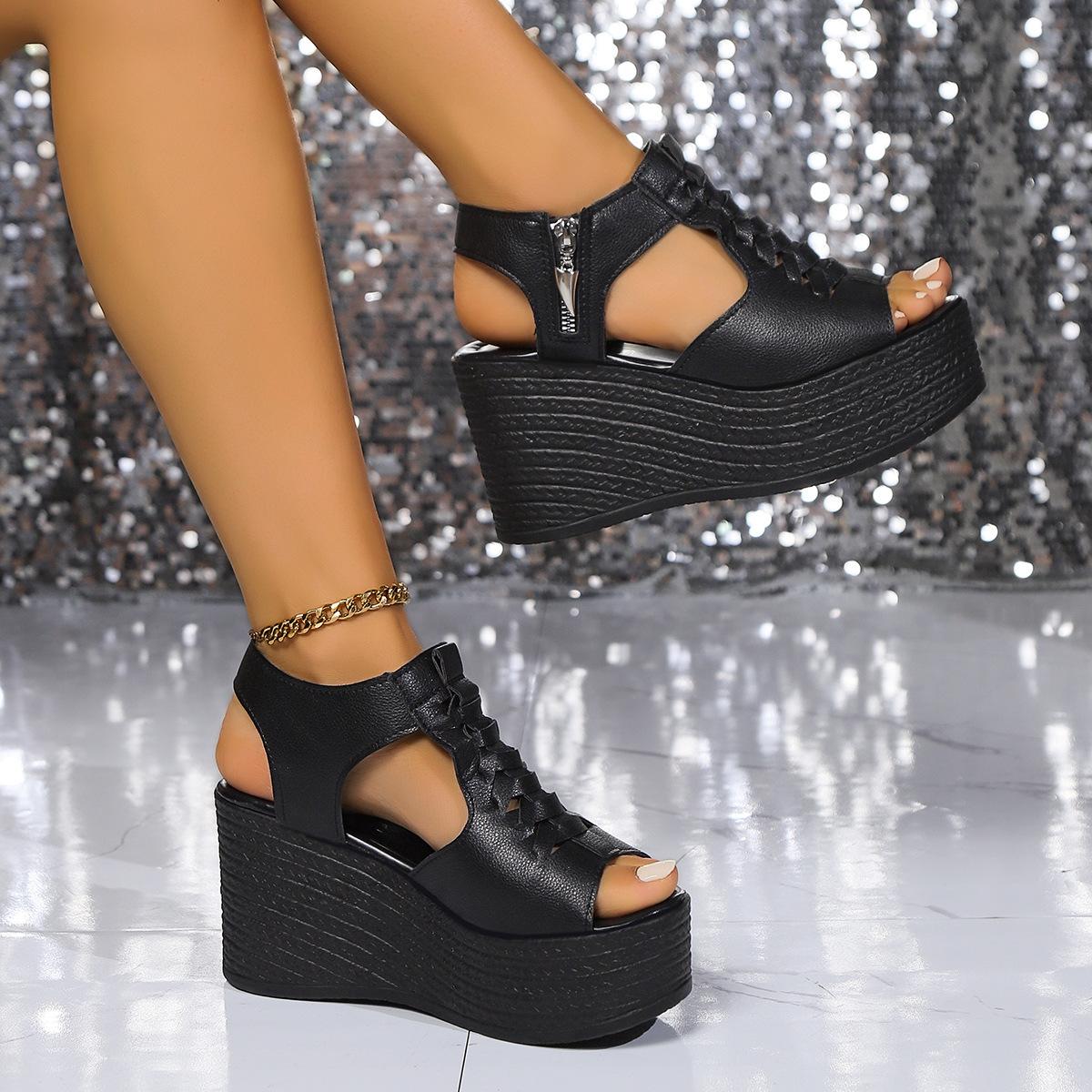 Fashion Summer Hot Sale Women s Sandals Fashion Casual Wedges Heeled Sandal Women Roman Sandals Fashion Platform Sandals Sandalias Mujer 35 чёрный
Fashion Summer Hot Sale Women s Sandals Fashion Casual Wedges Heeled Sandal Women Roman Sandals Fashion Platform Sandals Sandalias Mujer 35 чёрный