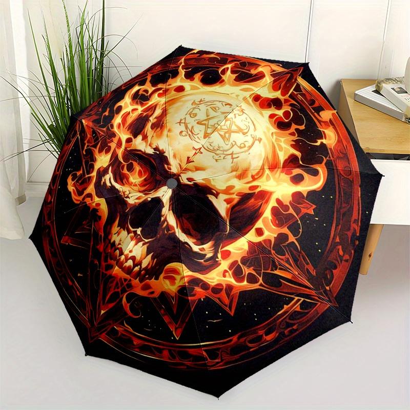 Flaming Skull with Pentagram Circular Wall ArtUmbrella, Portable 3-Fold Umbrella for Men & Women,Christmas Gift ES163
Flaming Skull with Pentagram Circular Wall ArtUmbrella, Portable 3-Fold Umbrella for Men & Women,Christmas Gift ES163