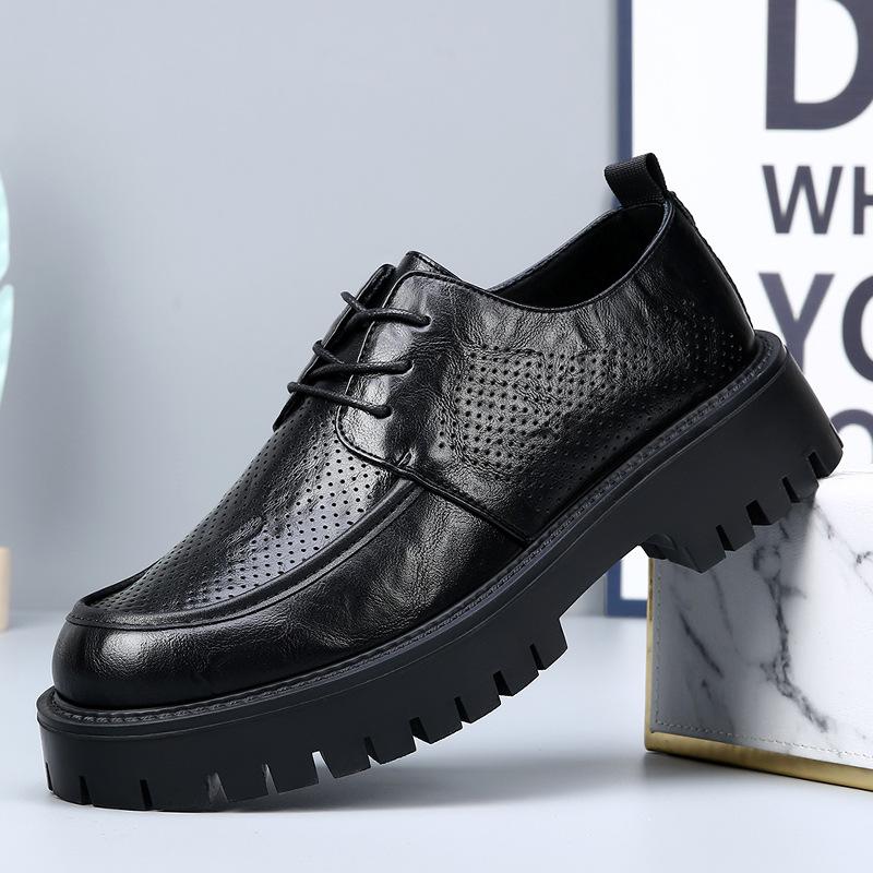 Перфорированная кожаная обувь мужская летняя новая трендовая универсальная платформа деловая дышащая повседневная кожа большого размера мужская обувь 48
Перфорированная кожаная обувь мужская летняя новая трендовая универсальная платформа деловая дышащая повседневная кожа большого размера мужская обувь 48