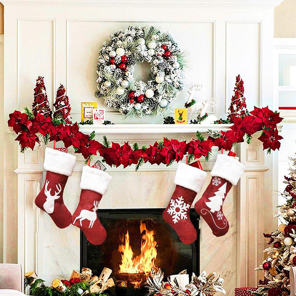 Embroidery Plush Xmas Decoration Christmas Stockings Gift Santa Claus Sock Kids Candy Bag
Embroidery Plush Xmas Decoration Christmas Stockings Gift Santa Claus Sock Kids Candy Bag