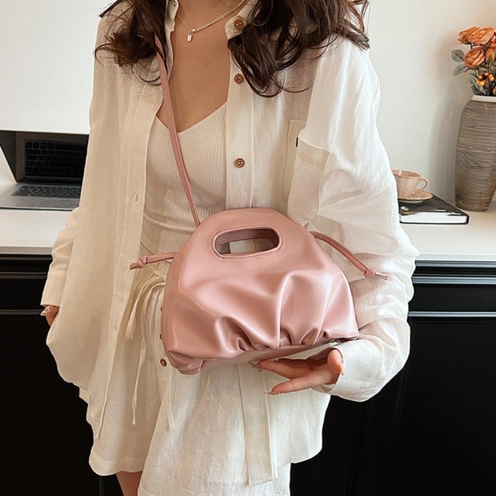 Korean Style Cloud Pouch Bag PU Leather Dumplings Tote Bag Casual Single Shoulder Bag Shopping рожевий
Korean Style Cloud Pouch Bag PU Leather Dumplings Tote Bag Casual Single Shoulder Bag Shopping рожевий