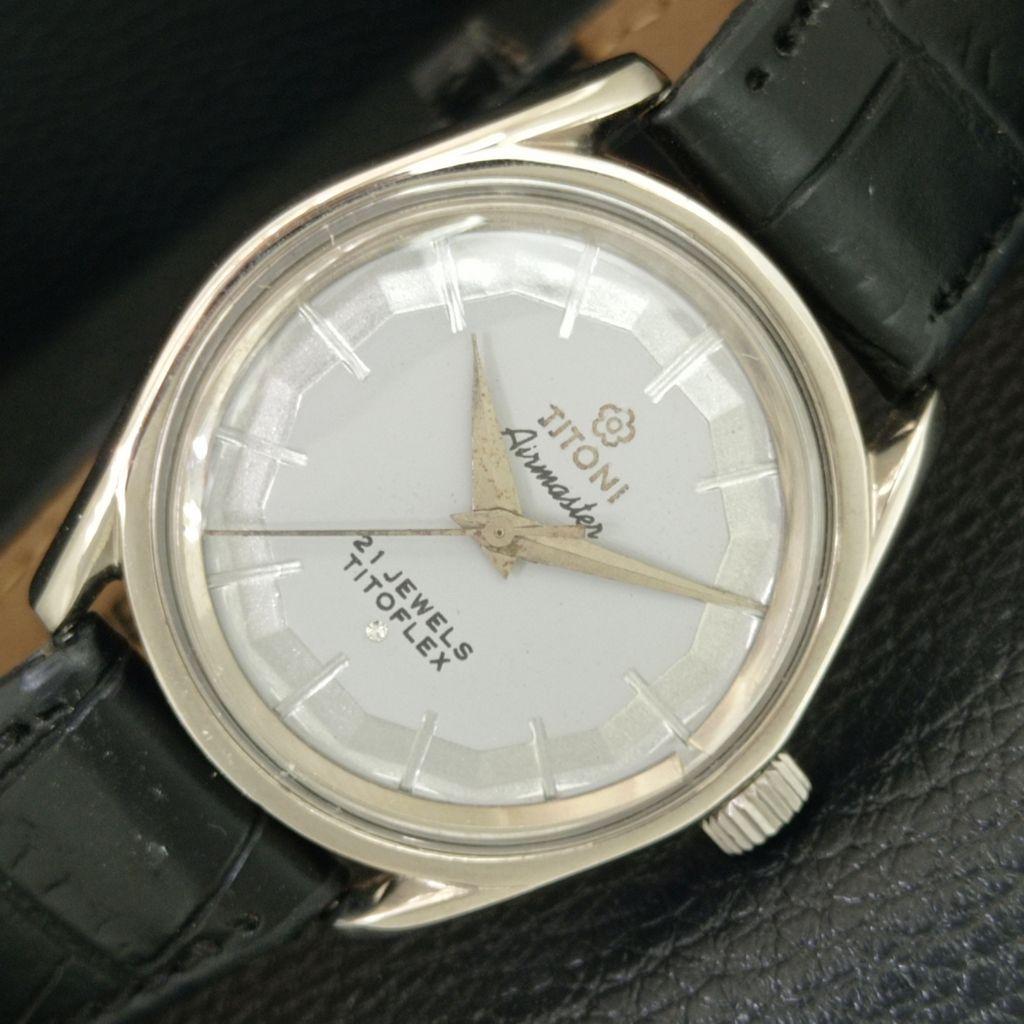 TITONI AIRMASTER TITOFLEX VINTAGE HAND-WINDING SWISS MENS GREY WATCH a705114-1
TITONI AIRMASTER TITOFLEX VINTAGE HAND-WINDING SWISS MENS GREY WATCH a705114-1