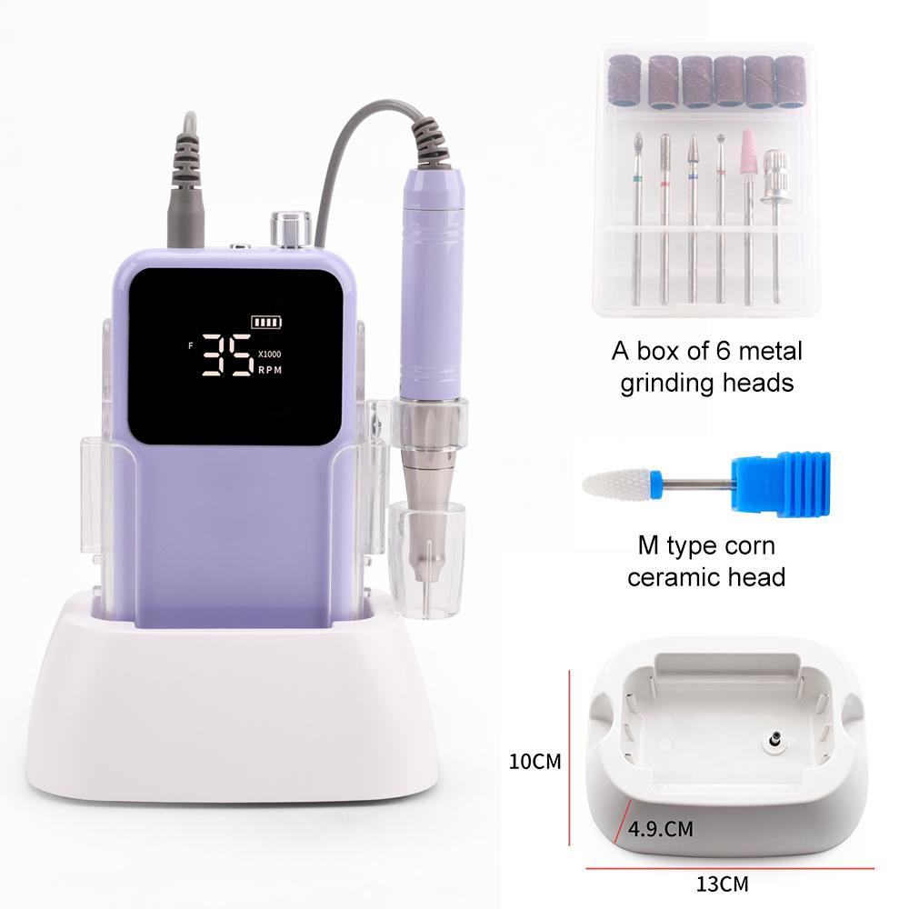BEPAN Violets Coreless Nail Drill Rechargeable 35000RPM Manicure Machine Nail File Pedicure Cordless Drilling Machine UK
BEPAN Violets Coreless Nail Drill Rechargeable 35000RPM Manicure Machine Nail File Pedicure Cordless Drilling Machine UK