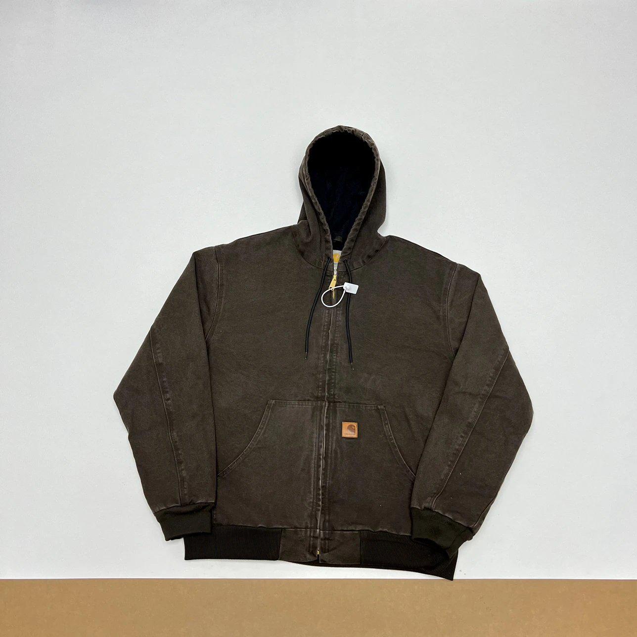 J25 Важка прана куртка-бомбер з капюшоном J130, зістарена, вінтажний автомобільний стиль Small
J25 Важка прана куртка-бомбер з капюшоном J130, зістарена, вінтажний автомобільний стиль Small