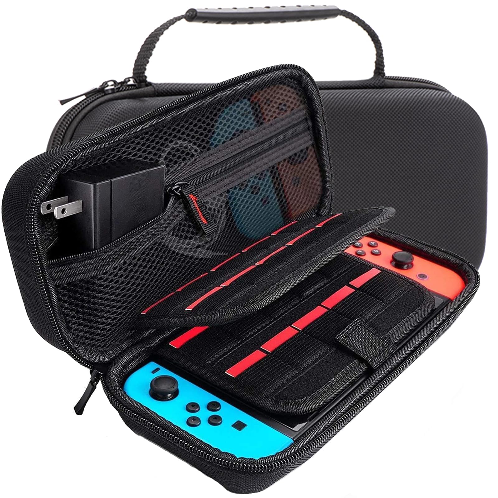 with Organic EL Switch Case Chayoo Switch Case Carrying Case Hard Pouch Full Protective Cover Large Capacity 20 Game Cards Dustproof Stainproof чорний
with Organic EL Switch Case Chayoo Switch Case Carrying Case Hard Pouch Full Protective Cover Large Capacity 20 Game Cards Dustproof Stainproof чорний