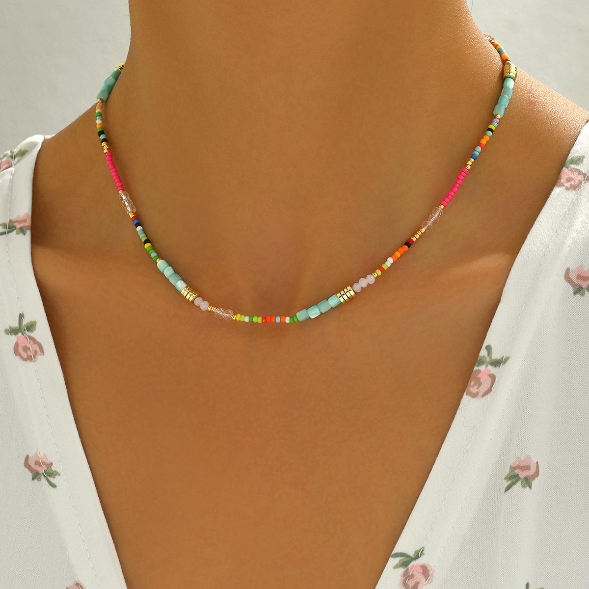 Necklace for Women, Bohemian Style, Creative Design, Colorful Crystal Beads, Long Necklace Jewelry XL5564
Necklace for Women, Bohemian Style, Creative Design, Colorful Crystal Beads, Long Necklace Jewelry XL5564