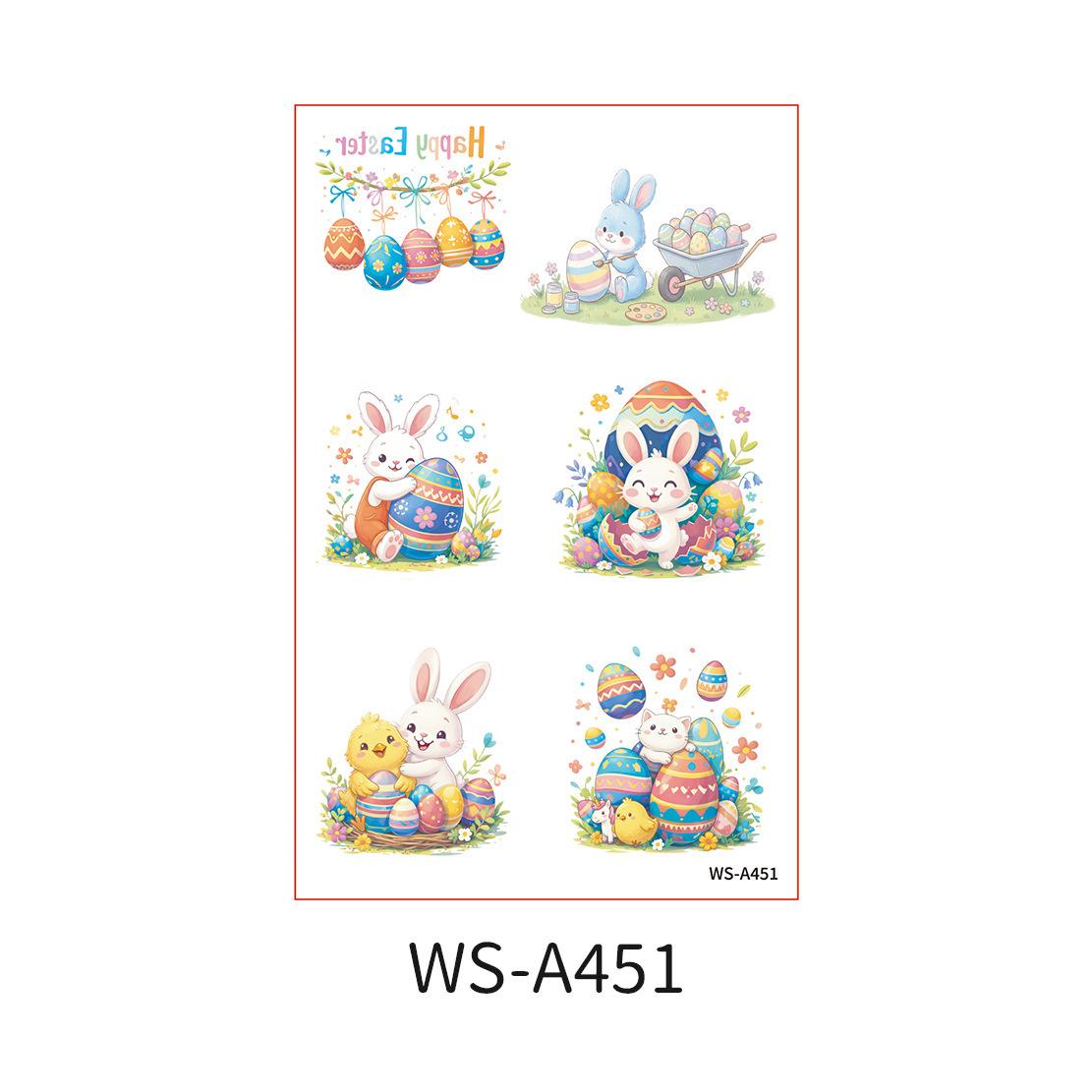 New Easter Tattoo Stickers for Holiday Parties, Cartoon Rabbit and Egg DIY Creative Hands-on Egg Stickers 120*76mm
New Easter Tattoo Stickers for Holiday Parties, Cartoon Rabbit and Egg DIY Creative Hands-on Egg Stickers 120*76mm