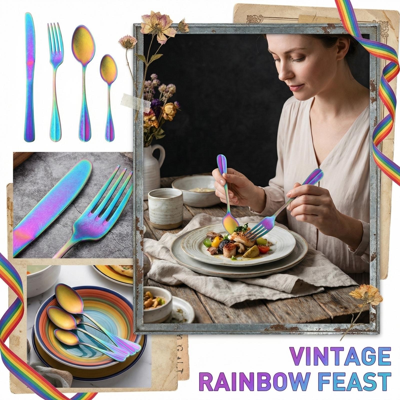 Stainless Steel Stone Throwing Used Knife Fork Spoon Four Piece Set one size
Stainless Steel Stone Throwing Used Knife Fork Spoon Four Piece Set one size