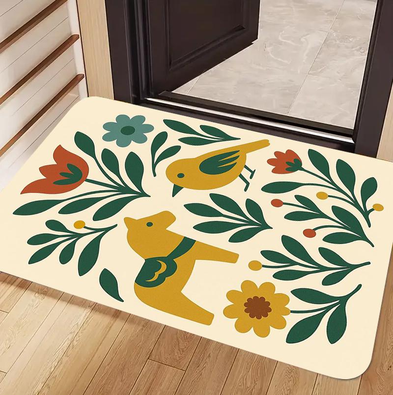 Folk Art Woodland Animals Floral Doormat Bird Deer Rabbit Horse Pattern Non Slip Washable Decorative Floor Mat for Home Entryway 40x60cm
Folk Art Woodland Animals Floral Doormat Bird Deer Rabbit Horse Pattern Non Slip Washable Decorative Floor Mat for Home Entryway 40x60cm