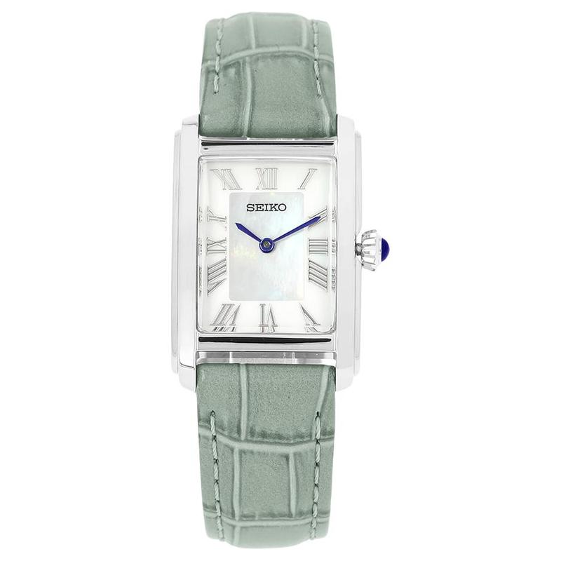 SEIKO 50 meters waterproof fashion trend Quartz cowhide strap 32.6*22mm women s watch white dial SWR099P1
SEIKO 50 meters waterproof fashion trend Quartz cowhide strap 32.6*22mm women s watch white dial SWR099P1