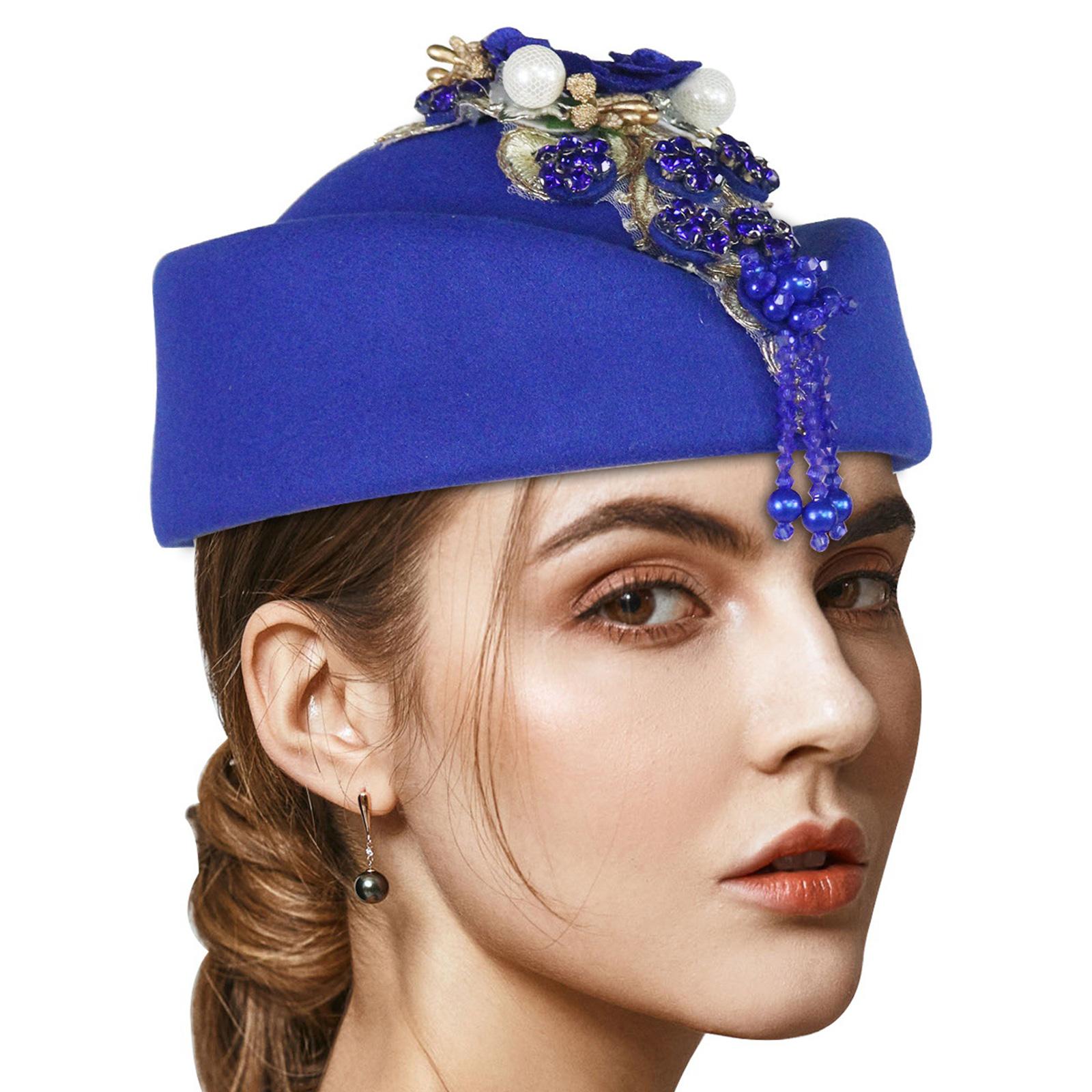 Кристальная шляпка-фасинатор с цветком для чаепития, коктейльной вечеринки, женский костюм флэппера, ролевая шляпка стюардессы для формального мероприятия королевский синий
Кристальная шляпка-фасинатор с цветком для чаепития, коктейльной вечеринки, женский костюм флэппера, ролевая шляпка стюардессы для формального мероприятия королевский синий