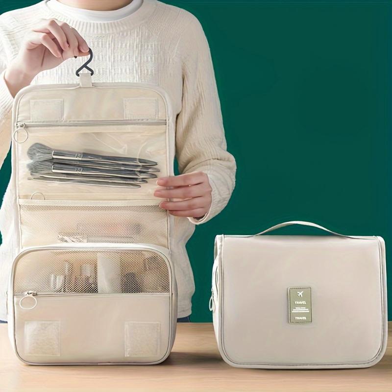 1pc Large Capacity Waterproof Makeup Bag - Portable Travel Toiletry Organizer with Zipper, Lightweight Foldable Polyester Fiber Cosmetic Pouch бежевий
1pc Large Capacity Waterproof Makeup Bag - Portable Travel Toiletry Organizer with Zipper, Lightweight Foldable Polyester Fiber Cosmetic Pouch бежевий