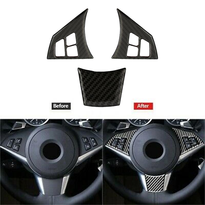 Carbon Fiber Car Steering Wheel Trim Cover Decoration Sticker For BMW E60 5-Series 2004-2010 Interior Decal Styling Moulding
Carbon Fiber Car Steering Wheel Trim Cover Decoration Sticker For BMW E60 5-Series 2004-2010 Interior Decal Styling Moulding