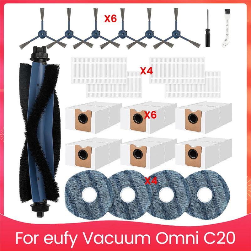 AEE4-For Eufy Vacuum Omni C20, Replacement Parts Main Side Brush Dust Bags Mop Pads Hepa Filters Accessories Kit
AEE4-For Eufy Vacuum Omni C20, Replacement Parts Main Side Brush Dust Bags Mop Pads Hepa Filters Accessories Kit