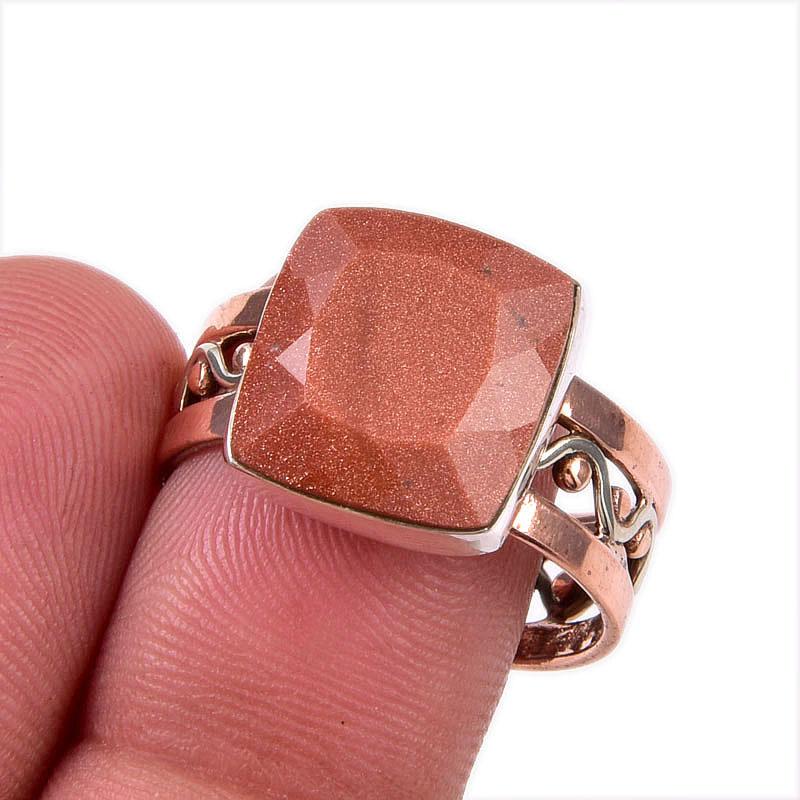 Natural Sunstone Gemstone 925 Solid Sterling Silver Gift Two Tone Ring S.9 k2M25
Natural Sunstone Gemstone 925 Solid Sterling Silver Gift Two Tone Ring S.9 k2M25