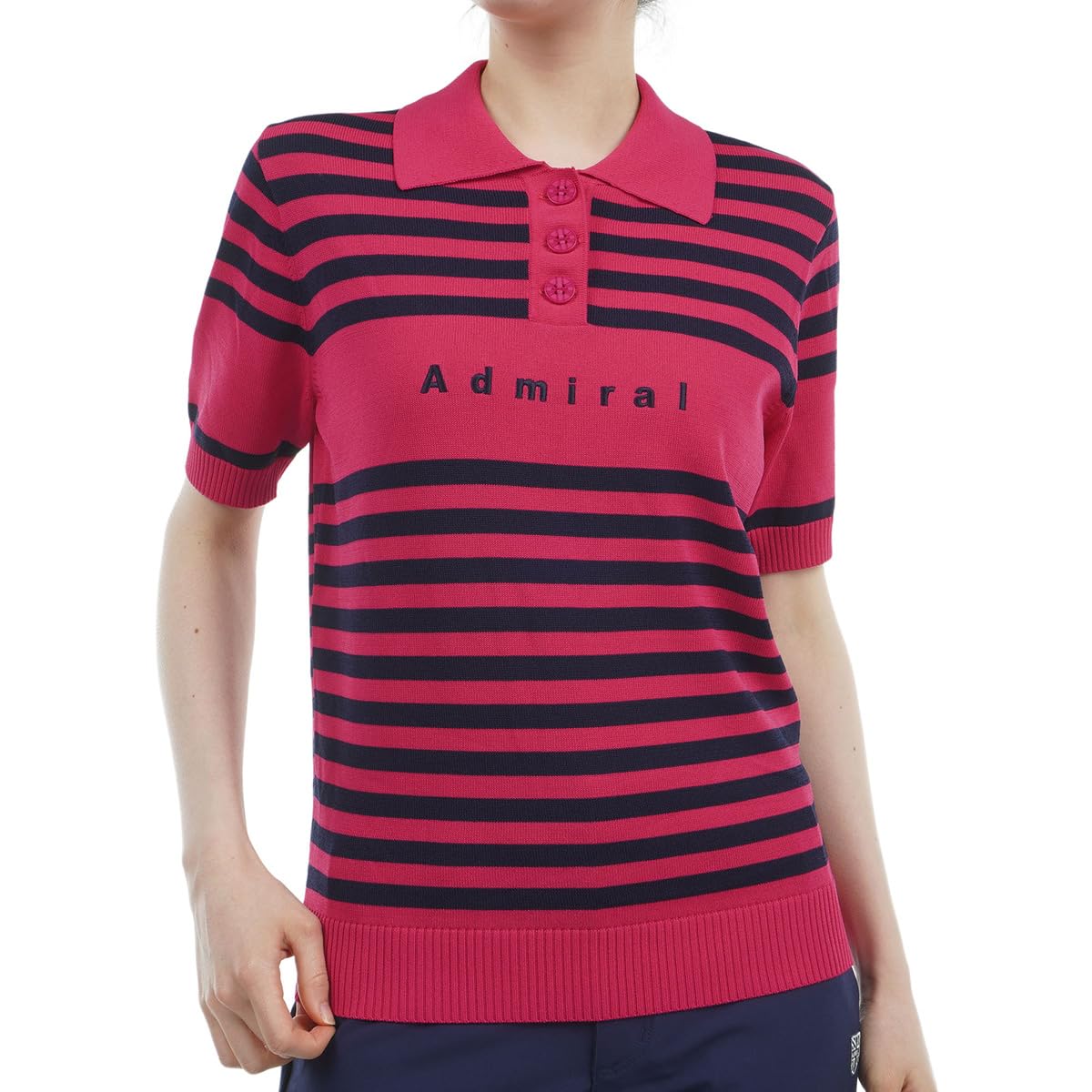 Женская классическая поло-рубашка Admiral Golf с полосками, вязаная, с рукавом до локтя ADLA451, розовый
Женская классическая поло-рубашка Admiral Golf с полосками, вязаная, с рукавом до локтя ADLA451, розовый