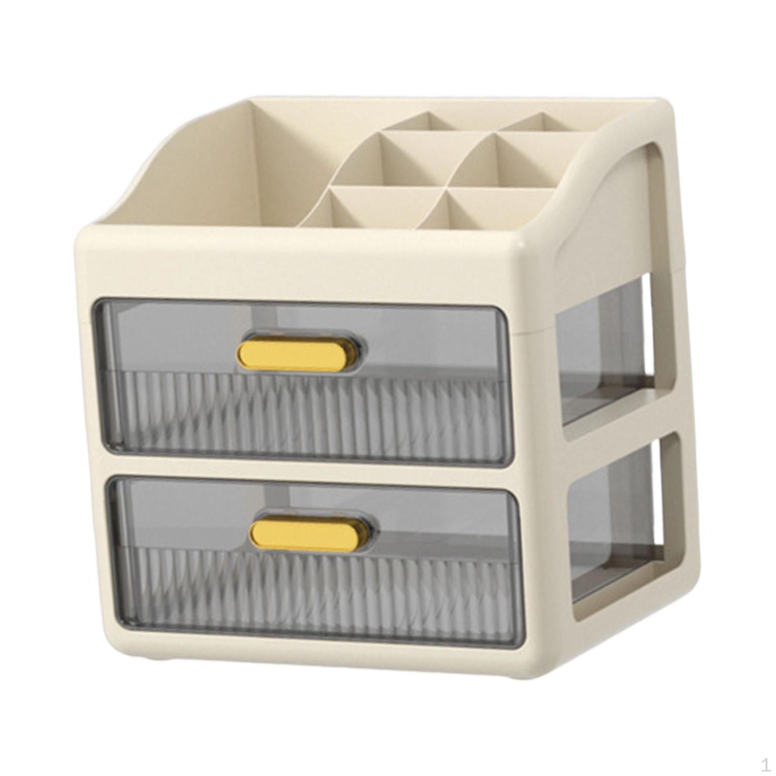 Desk Organizer Boxes with Drawers, Storage Compartments, Cosmetic Tray, Material, Suitable for The Creamy Brown 2 Tier
Desk Organizer Boxes with Drawers, Storage Compartments, Cosmetic Tray, Material, Suitable for The Creamy Brown 2 Tier