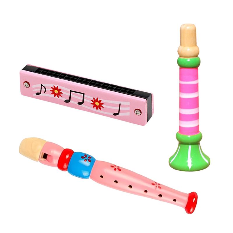 Wooden Harmonica & 6-hole Flute & Horn Cartoon Instrument Combination Party Favors Festival Gift Musical Performance Props TMZ розовый
Wooden Harmonica & 6-hole Flute & Horn Cartoon Instrument Combination Party Favors Festival Gift Musical Performance Props TMZ розовый