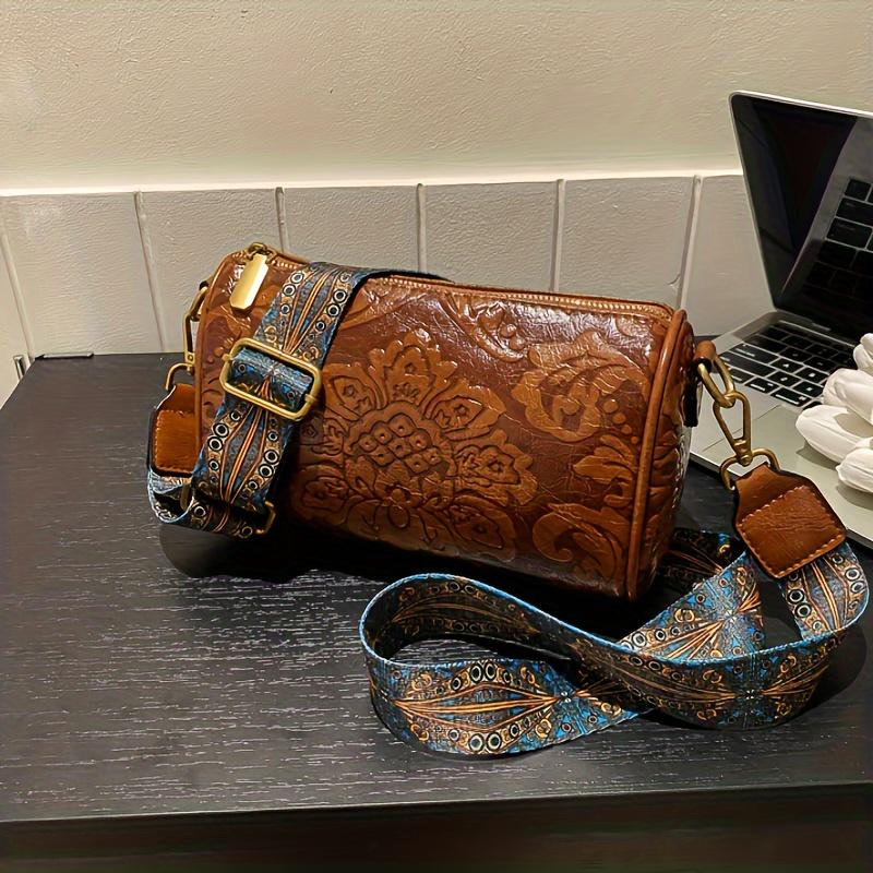 Chic Floral Embossed Crossbody Bag: Urban Elegance with Secure Zip, Durable Design & Wide Strap for Everyday Style
Chic Floral Embossed Crossbody Bag: Urban Elegance with Secure Zip, Durable Design & Wide Strap for Everyday Style