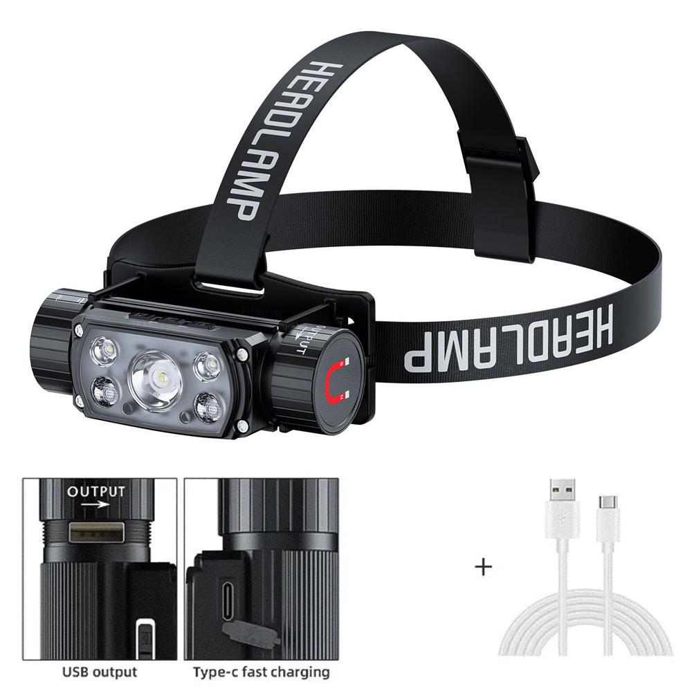 Датчик светодиодный налобный фонарь белый 3-х переключаемый налобный фонарь 18650 21700 налобный фонарь вспышка красный свет USB Type C внешний аккумулятор фонарик
Датчик светодиодный налобный фонарь белый 3-х переключаемый налобный фонарь 18650 21700 налобный фонарь вспышка красный свет USB Type C внешний аккумулятор фонарик