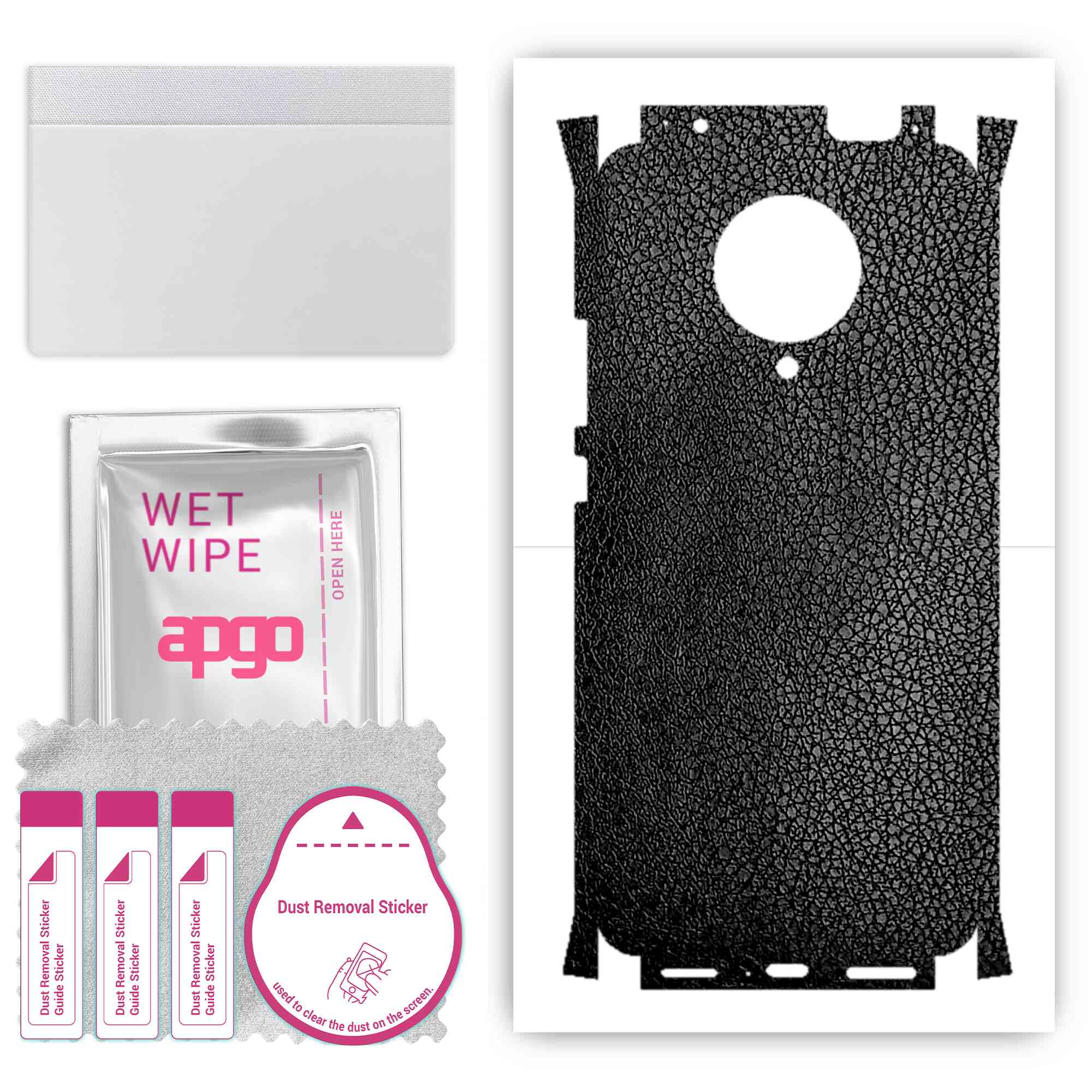 Apgo Protective Skin Sticker for the back+sides compatible with Xiaomi Poco F2 Pro, Full Wrap Film, Foil, Vinyl - Pattern Black Leather
Apgo Protective Skin Sticker for the back+sides compatible with Xiaomi Poco F2 Pro, Full Wrap Film, Foil, Vinyl - Pattern Black Leather
