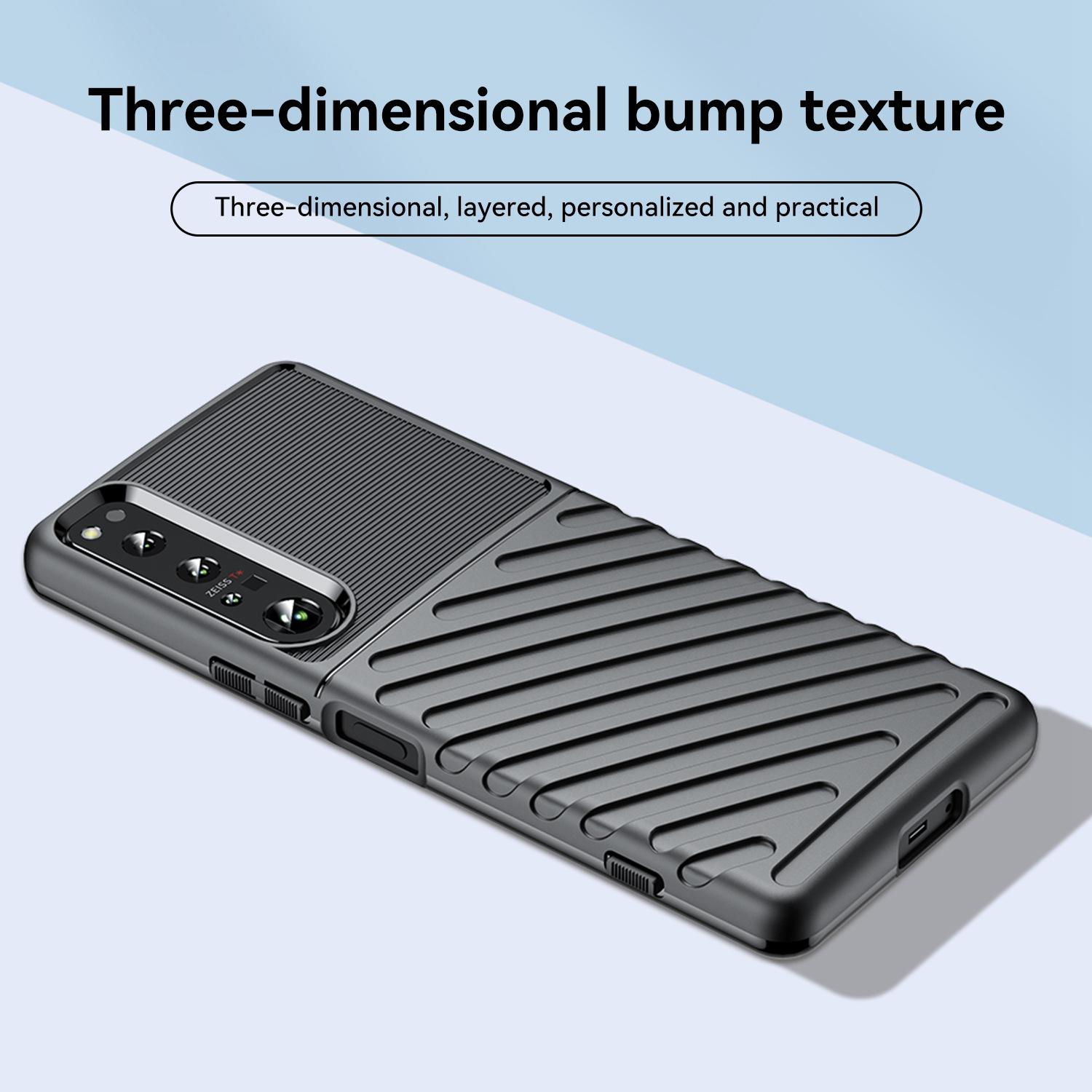 For Sony Xperia 1 IV Thunder Series Twill Texture Thickened TPU Anti-drop Protection Phone Cover Smartphone Case Blue
For Sony Xperia 1 IV Thunder Series Twill Texture Thickened TPU Anti-drop Protection Phone Cover Smartphone Case Blue