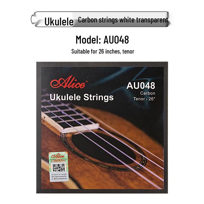 Alice Carbon Fiber Ukulele Strings, 21/23/26 Inch, Four-String, Universal Fit
Alice Carbon Fiber Ukulele Strings, 21/23/26 Inch, Four-String, Universal Fit