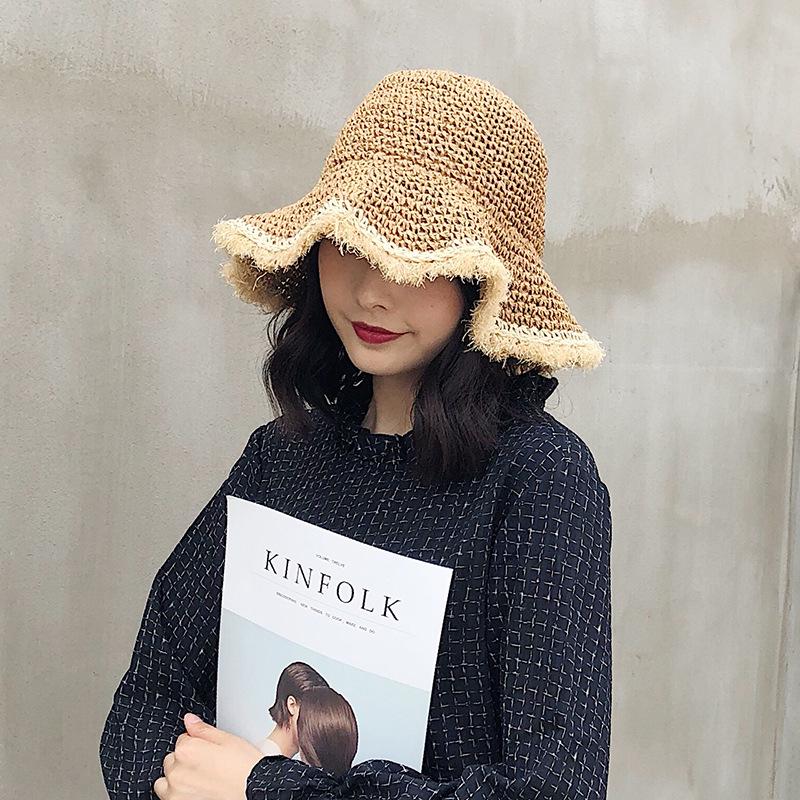 Шляпа женская летняя универсальная дорожная складная соломенная темпераментная шляпа-ведро женская соломенная шляпа с необработанным краем пляжная шляпа от солнца One size
Шляпа женская летняя универсальная дорожная складная соломенная темпераментная шляпа-ведро женская соломенная шляпа с необработанным краем пляжная шляпа от солнца One size