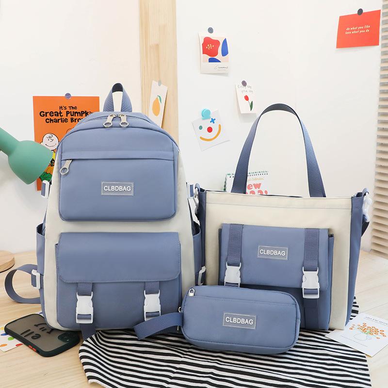 Легкие рюкзаки для младших школьников Свежие рюкзаки для учеников младших классов Рюкзаки большой емкости для трех-шестых классов синий