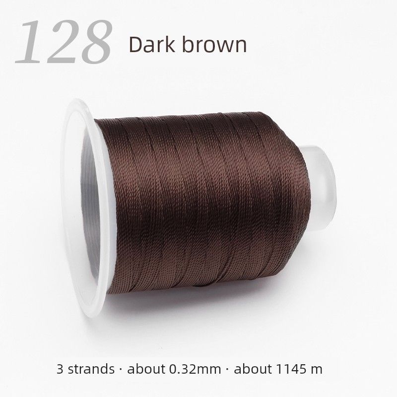 3-Strand Braid Rope Hand-Knitting Thread Red Rope Bracelet and Necklace Rope Jade Pendant Lanyard Abrasion Resistant Carrying Strap DIY Material Dark brown
3-Strand Braid Rope Hand-Knitting Thread Red Rope Bracelet and Necklace Rope Jade Pendant Lanyard Abrasion Resistant Carrying Strap DIY Material Dark brown