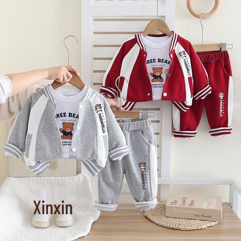 2025 Boys Autumn Three-Piece Sportswear Set - Fashionable Infant Clothing 100cm сірий колір
2025 Boys Autumn Three-Piece Sportswear Set - Fashionable Infant Clothing 100cm сірий колір