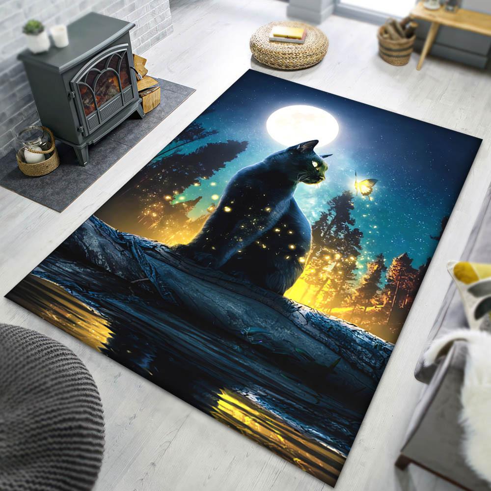 1pc Black Cat Under The Moon Pattern Carpet, Area Rug For Living Room Bedroom Room Bed Chair Laundry Entryway Corridor Yard Non-slip Outdoor 60cm by 90cm
1pc Black Cat Under The Moon Pattern Carpet, Area Rug For Living Room Bedroom Room Bed Chair Laundry Entryway Corridor Yard Non-slip Outdoor 60cm by 90cm