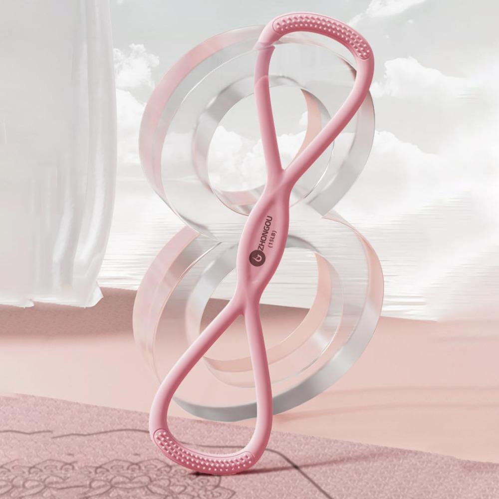 Multifunctional 8-Character Fitness Pull Belt Figure 8 Resistance Bands Open Shoulder pink-15 pounds 
Multifunctional 8-Character Fitness Pull Belt Figure 8 Resistance Bands Open Shoulder pink-15 pounds