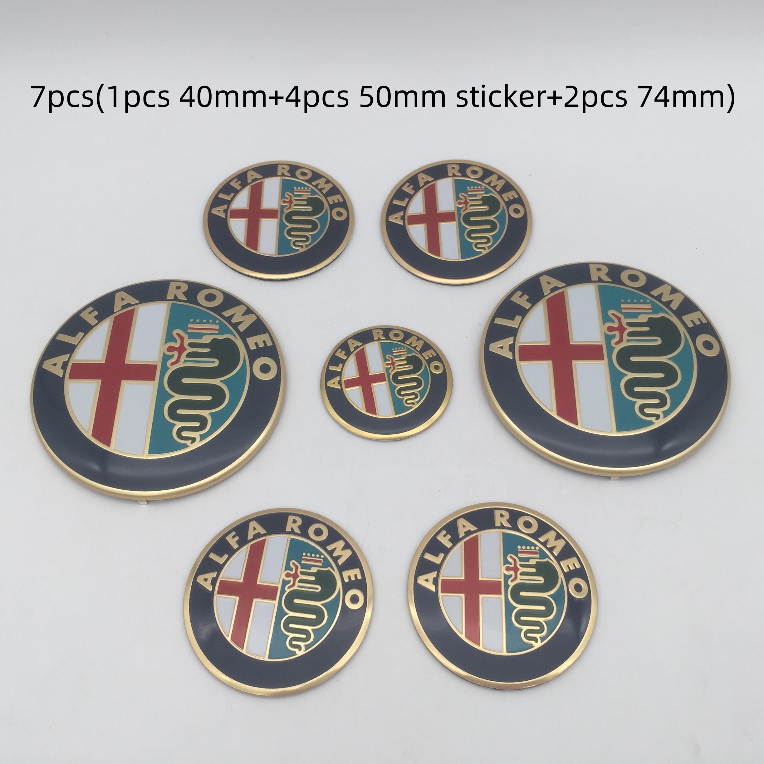 7pcs forAlfa Romeo Car emblem Wheel Cover caps front Hood badge rear Trunk Steering sticker Styling 2x74mm , 4x50mm,1x40mm
7pcs forAlfa Romeo Car emblem Wheel Cover caps front Hood badge rear Trunk Steering sticker Styling 2x74mm , 4x50mm,1x40mm