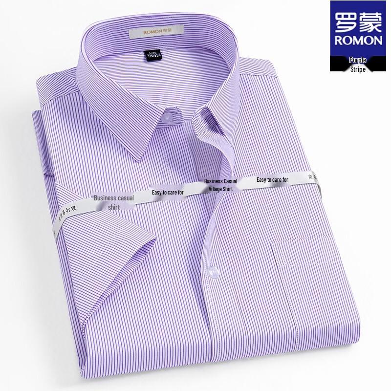 ROMON Men s Business Casual Short Sleeve Shirt 38
ROMON Men s Business Casual Short Sleeve Shirt 38